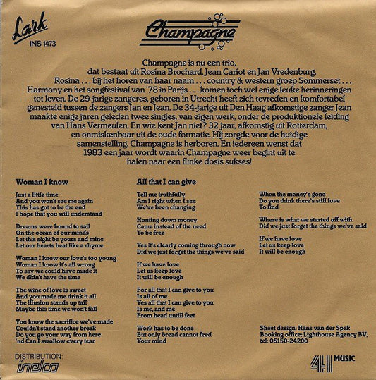 Champagne - Woman I Know