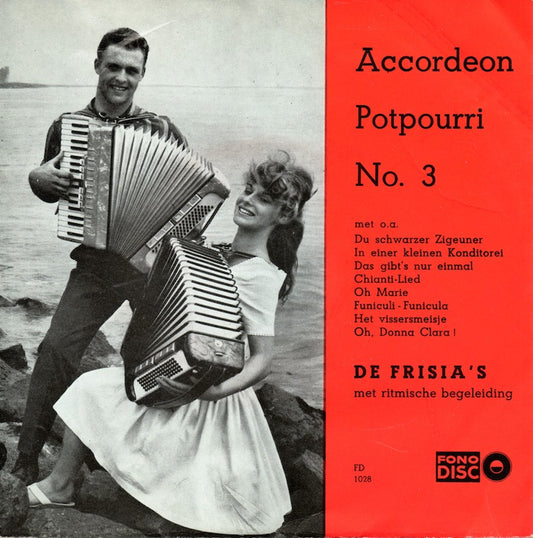 Frisia's - Oh! Marie - Het Vissersmeisje - Martha Vinyl Singles EP Vinyl Very Good (VG) <br> Hoes Good Plus (G+)