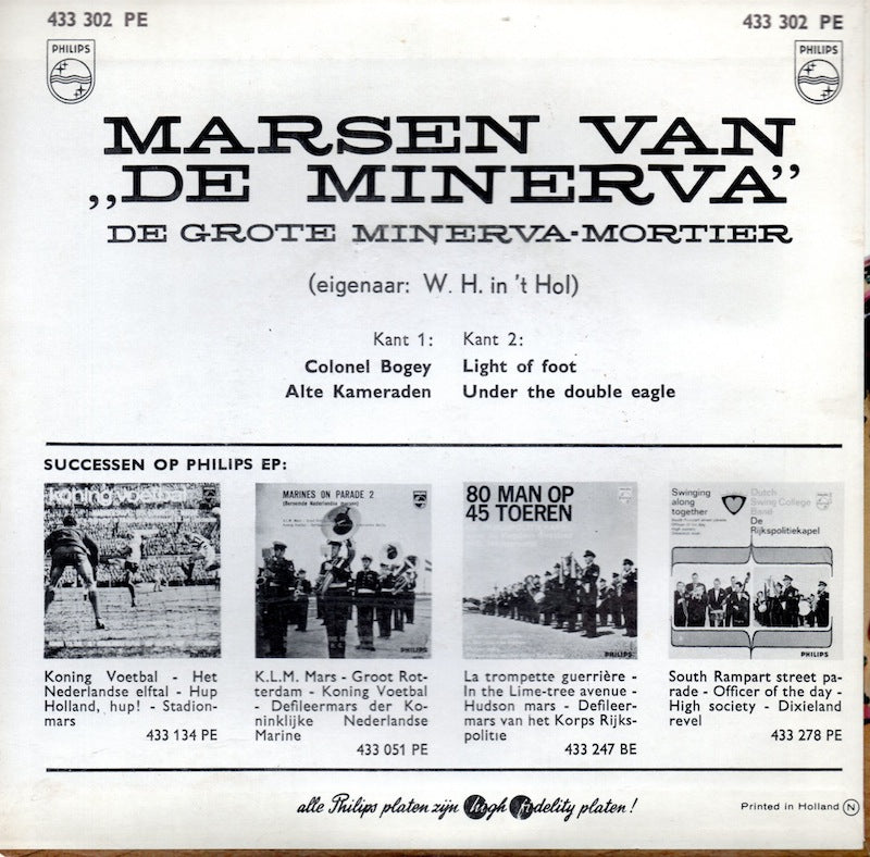 Marsen Van De Minerva - Colonel Bogey (EP) Vinyl Singles EP Goede Staat