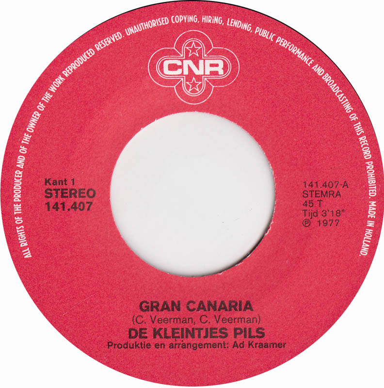 Kleintjes Pils - Gran Canaria 10026 31881 Vinyl Singles Goede Staat