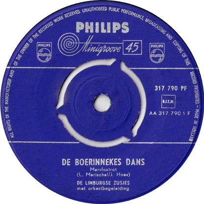 Limburgse Zusjes  - De Boerinnekes Dans 00903 13616 13194 13540 25020 32542 Vinyl Singles VINYLSINGLES.NL