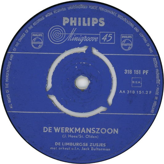 Limburgse Zusjes - Twee Gedroogde Rozen 16884 Vinyl Singles Vinyl Zeer Goed / Hoesje Generic "VINYLSINGLES.NL"