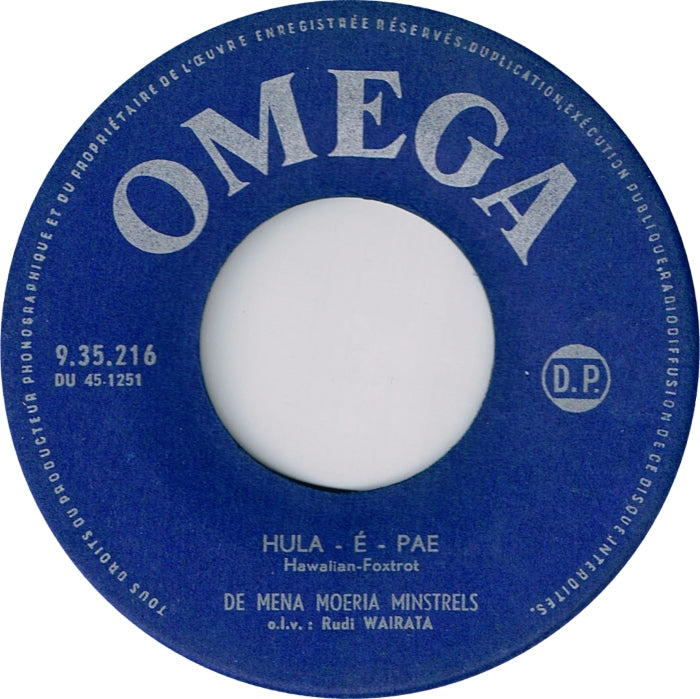 Mena Moeria Minstrels - Hula-É-Pae 18659 Vinyl Singles VINYLSINGLES.NL