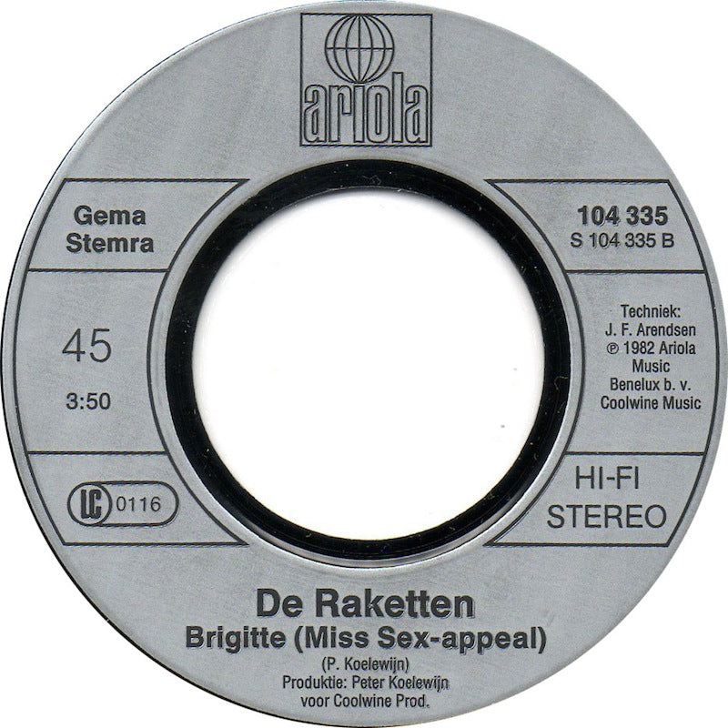 Raketten - Schatje Kom Terug Vinyl Singles VINYLSINGLES.NL