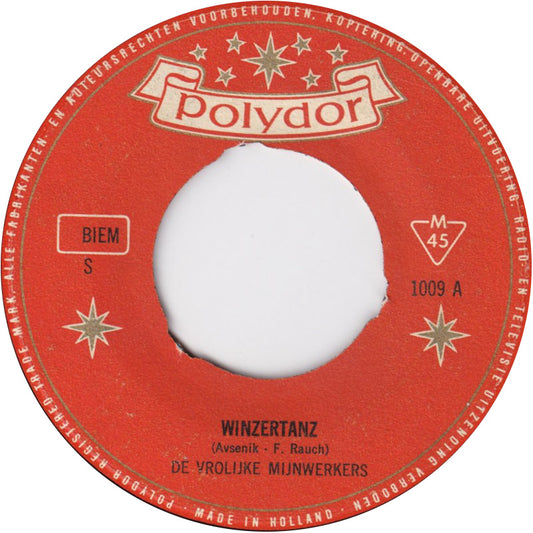 Vrolijke Mijnwerkers - Wintertanz Vinyl Singles Vinyl Very Good (VG) <br> Hoes Good Plus (G+)