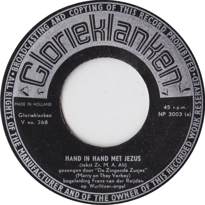 Zingende Zusjes - Hand In Hand Met Jezus Vinyl Singles VINYLSINGLES.NL