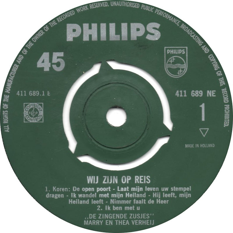 Zingende Zusjes Marry En Thea Verhey - Wij Zijn Op Reis (EP) 14554 15375 Vinyl Singles EP VINYLSINGLES.NL