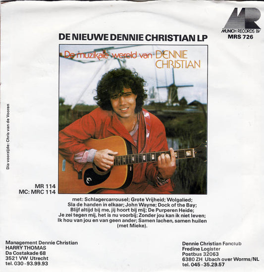 Dennie Christian - Schlagercarousel 41272 Vinyl Singles Vinyl (G+) / Hoes (G) Tekst "VINYLSINGLES.NL"
