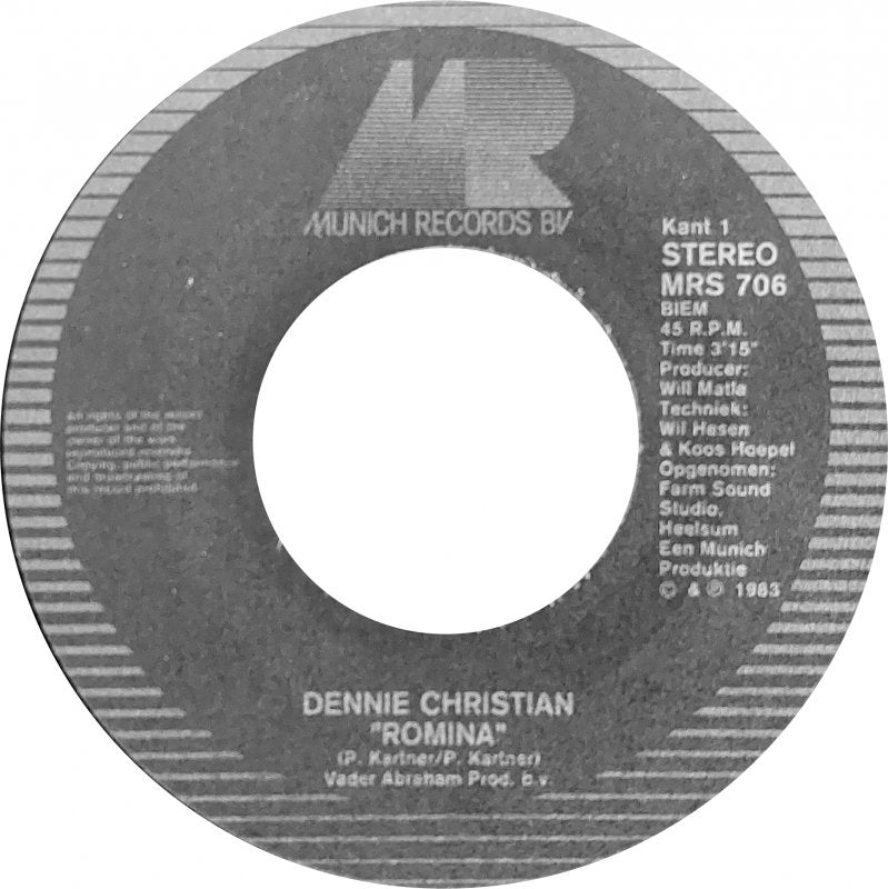 Dennie Christian - Romina 15634 31049 Vinyl Singles Goede Staat