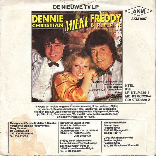 Dennie Christian, Mieke & Freddy Breck - Vakantie Vinyl Singles Vinyl Zeer Goed / Hoesje Goed "VINYLSINGLES.NL"