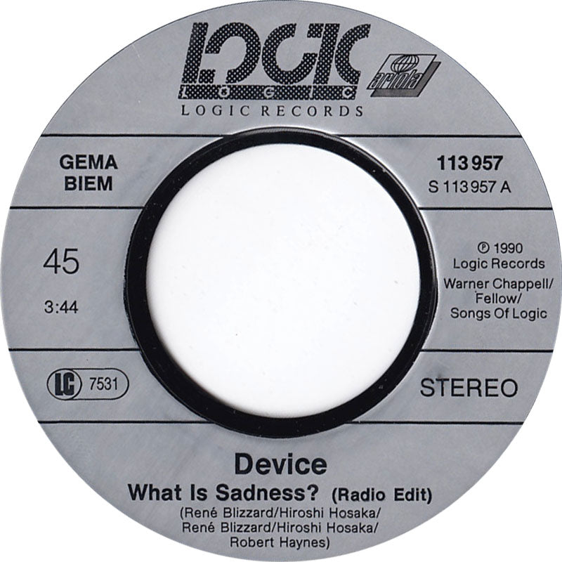 Device - What Is Sadness 14603 Vinyl Singles Goede Staat