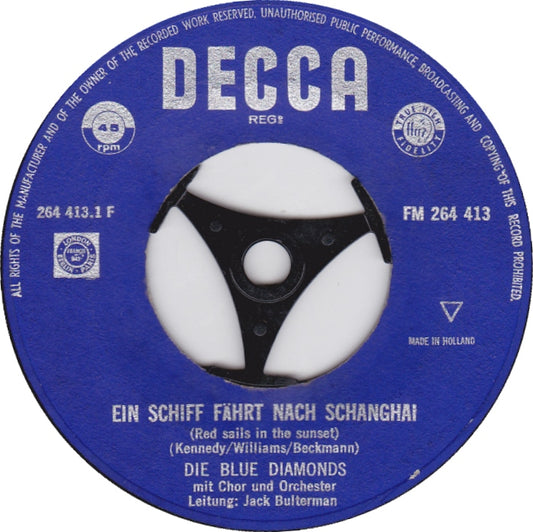 Blue Diamonds - Ein Schiff Fahrt Nach Schanghai 06424 Vinyl Singles VINYLSINGLES.NL