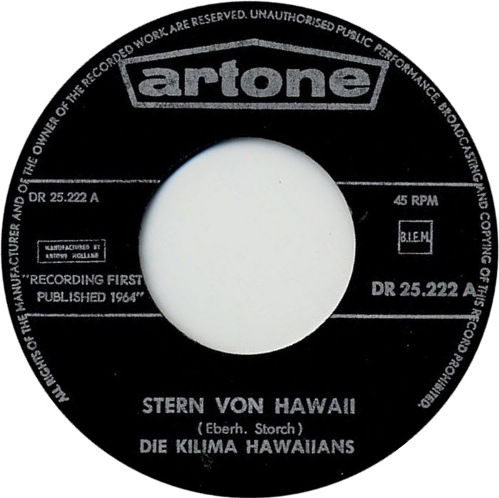 Kilima Hawaiians - Stern Von Hawaii 08292 Vinyl Singles Goede Staat