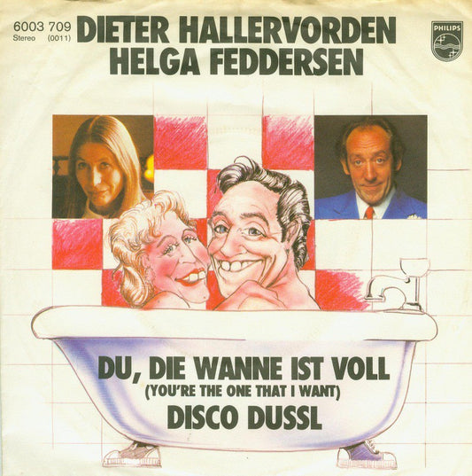 Dieter Hallervorden Und Helga Feddersen - Du Die Wanne Ist Voll 06701 Vinyl Singles Goede Staat