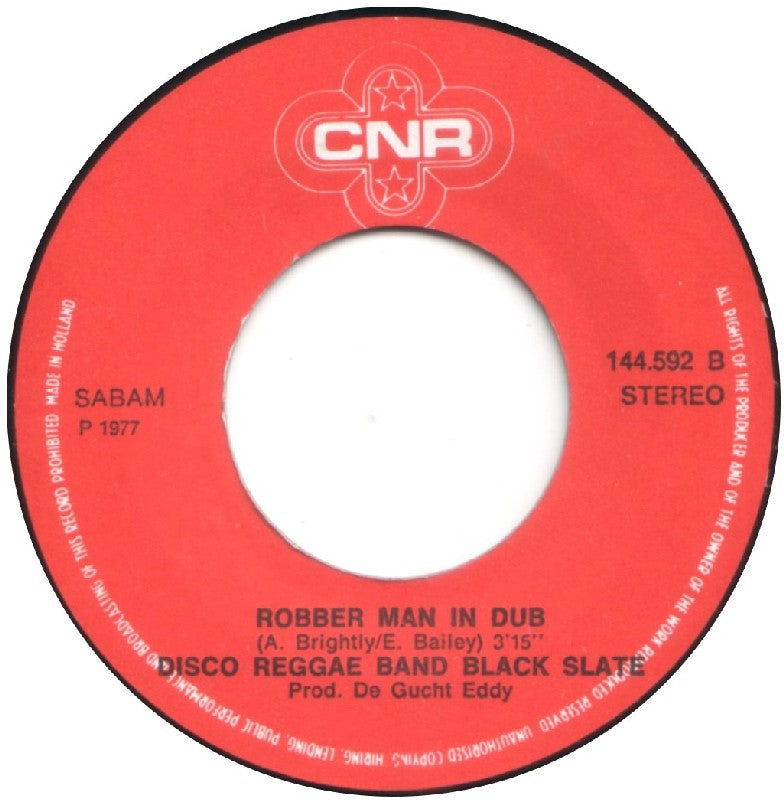 Disco Reggae Band & Black Slate - Sticks Man Vinyl Singles Vinyl Very Good (VG) <br> Hoes Good Plus (G+)