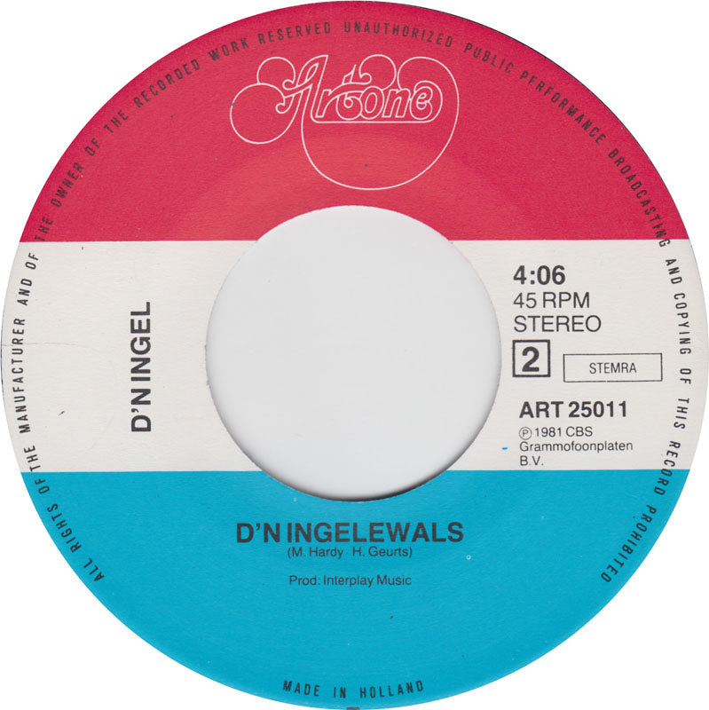 D'n Ingel - D'n Ingel 15406 Vinyl Singles VINYLSINGLES.NL