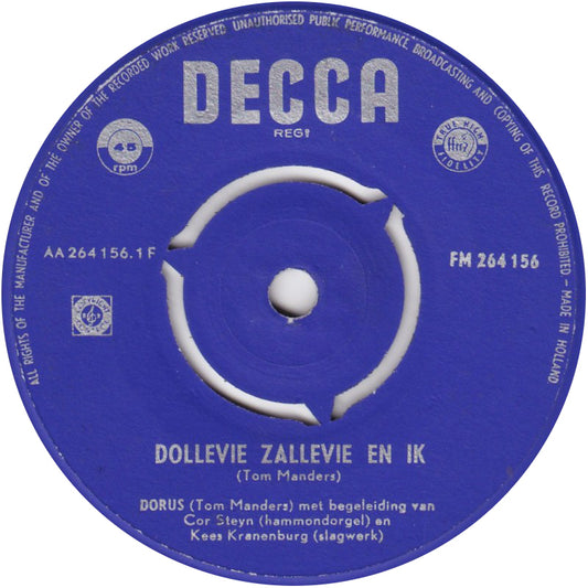 Dorus - Dollevie Zallevie En Ik 02677 Vinyl Singles Goede Staat