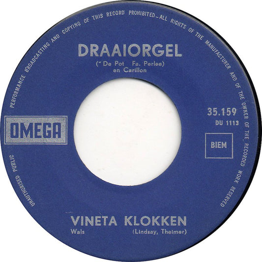 Draaiorgel De Pot - Vineta Klokken Vinyl Singles VINYLSINGLES.NL