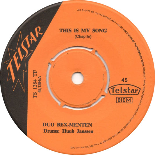 Duo Bex-Menten - This Is My Song