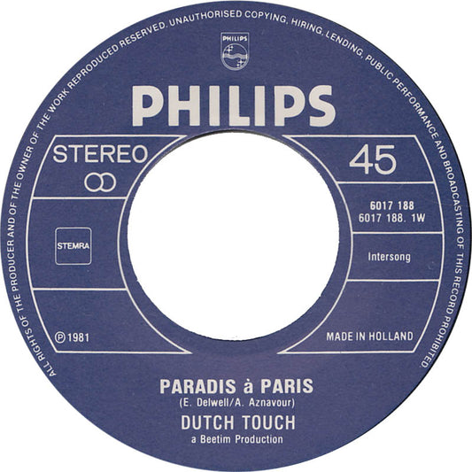 Dutch Touch - Paradis A Paris