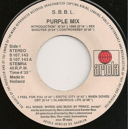 S.B.B.L. - Purple Mix 12680 Vinyl Singles Goede Staat