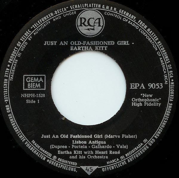 Eartha Kitt - Just An Old-Fashioned Girl (EP) 06598 Vinyl Singles EP VINYLSINGLES.NL