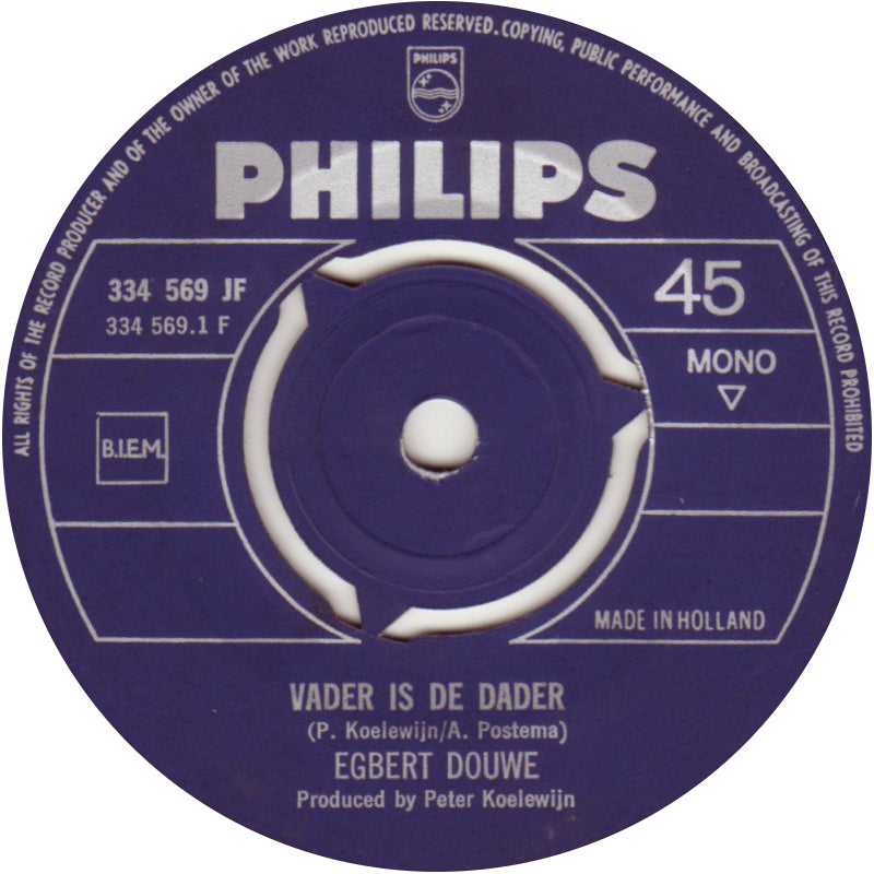 Egbert Douwe - Vader Is De Dader 28297 Vinyl Singles Goede Staat