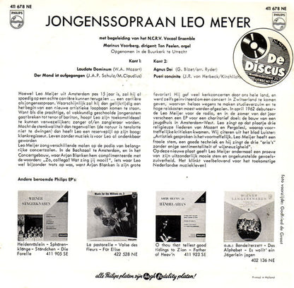 Leo Meyer - Jongenssopraan (EP) 05612 30025 Vinyl Singles EP VINYLSINGLES.NL