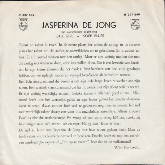 Jasperina de Jong - Call Girl