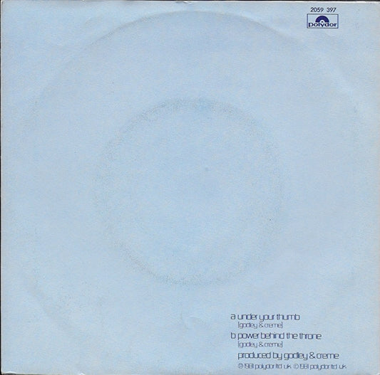 Godley & Creme - Under Your Thumb (B-Keus)