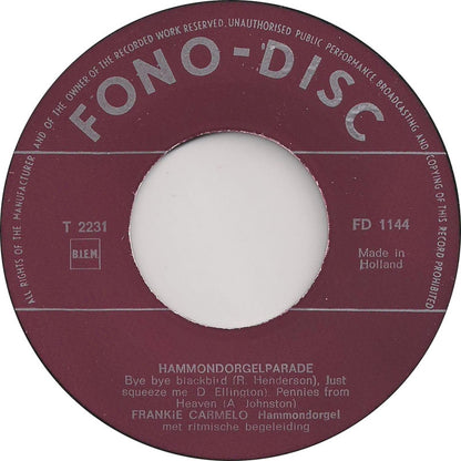 Frankie Carmelo - Hammondorgelpotpourri No. 5 (EP) 33657 Vinyl Singles EP VINYLSINGLES.NL