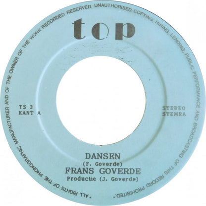 Frans Goverde - Dansen 13093 Vinyl Singles Vinyl Very Good (VG) <br> Hoes Good Plus (G+)