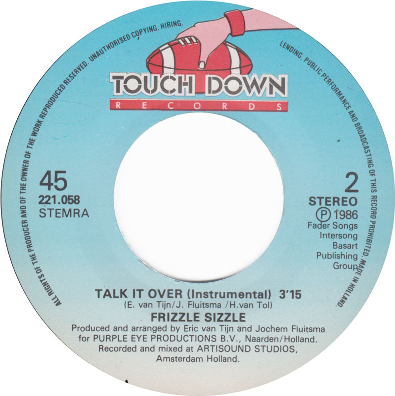 Frizzle Sizzle - Talk It Over Vinyl Singles VINYLSINGLES.NL