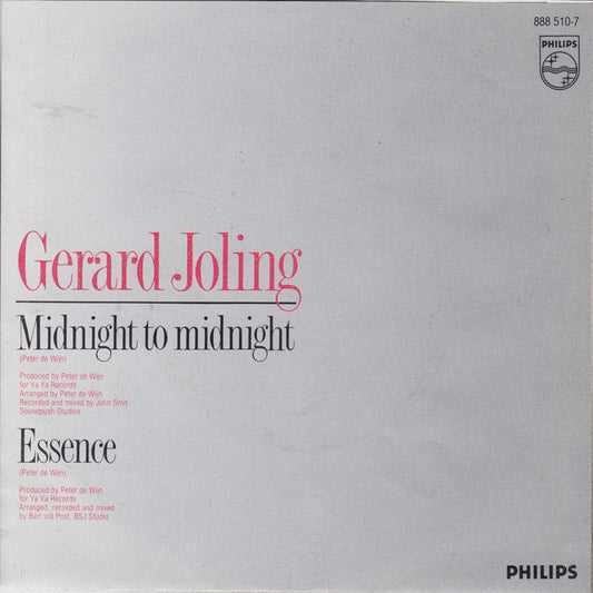 Gerard Joling- Midnight To Midnight Vinyl Singles Vinyl Zeer Goed / Hoesje Goed "VINYLSINGLES.NL"