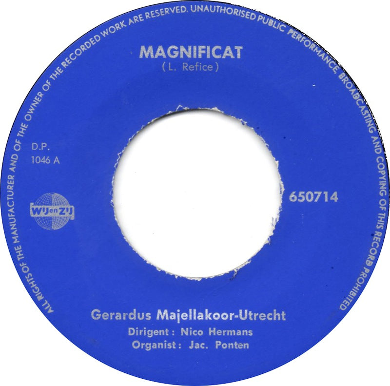 Gerardus Majellakoor - Utrecht - Magnificiat 24792 Vinyl Singles Goede Staat