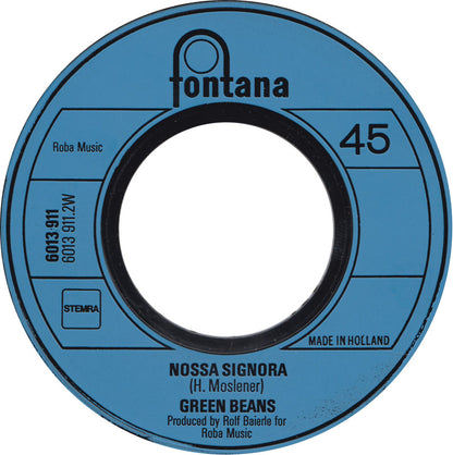 Green Beans - Hideaway Vinyl Singles Vinyl Very Good (VG) <br> Hoes Good Plus (G+)