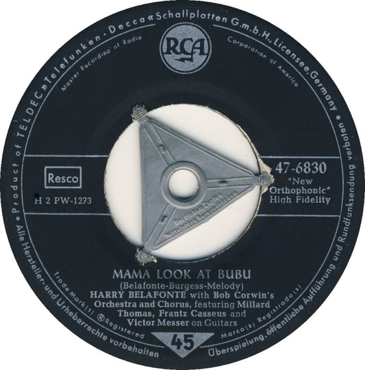 Harry Belafonte - Mama Look At Bubu 19880 Vinyl Singles VINYLSINGLES.NL