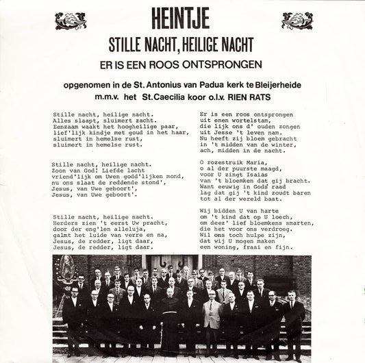 Heintje - Stille Nacht Heilige Nacht 42710 Vinyl Singles Vinyl Zeer Goed / Hoesje Goed "VINYLSINGLES.NL"