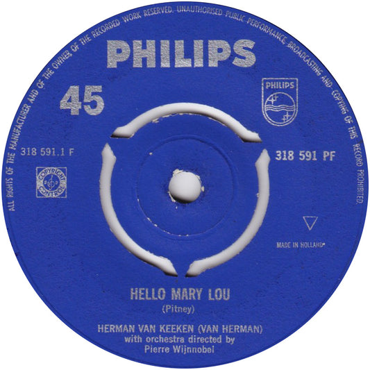 Herman Van Keeken - Hello Mary Lou 05020 Vinyl Singles VINYLSINGLES.NL