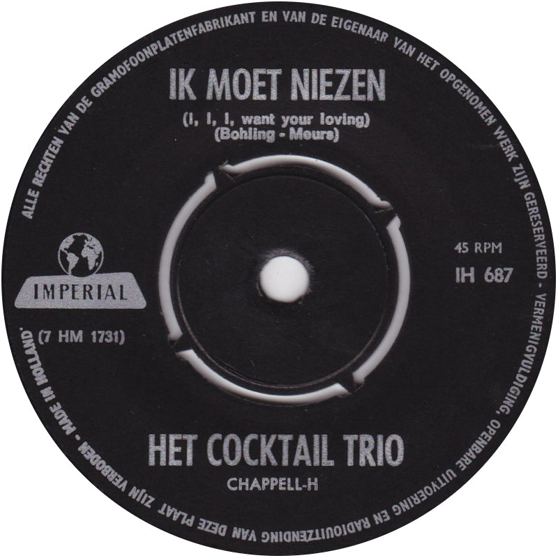 Cocktail Trio Met Medewerking Van Fiet Koster  - Juanita Banana 17325 Vinyl Singles Goede Staat