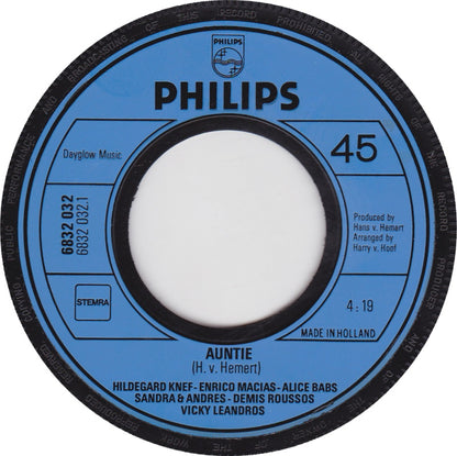 Hildegard Knef & Enrico Macias & More - Auntie 33652 28521 Vinyl Singles Goede Staat