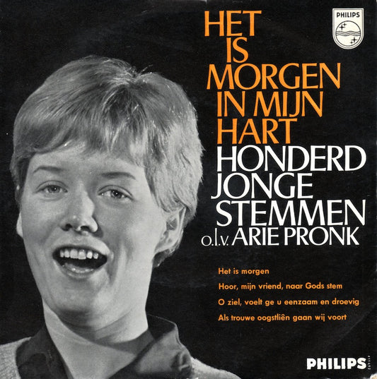 Honderd Jonge Stemmen - Het Is Morgen (It Is Morning In My Heart) Vinyl Singles EP Vinyl Redelijk / Hoes Goed