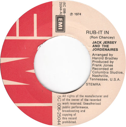 Jack Jersey And The Jordenaires - Rub-It In 13949 Vinyl Singles VINYLSINGLES.NL