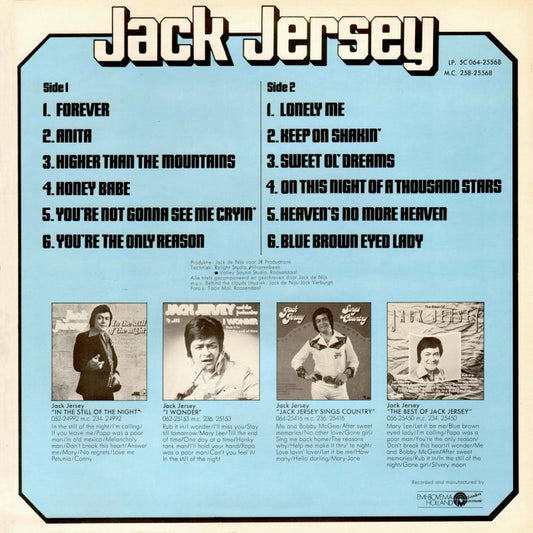Jack Jersey - Forever (LP) Vinyl LP Vinyl Zeer Goed / Hoesje Goed "VINYLSINGLES.NL"