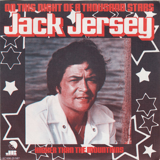 Jack Jersey - On This Night Of A Thousand Stars Vinyl Singles Vinyl Very Good (VG) <br> Hoes Good Plus (G+)
