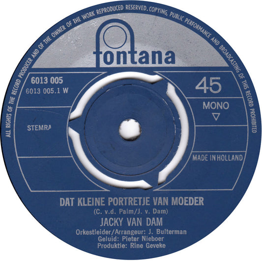 Jacky Van Dam - Dat Kleine Portretje Van Moeder 13756 Vinyl Singles VINYLSINGLES.NL