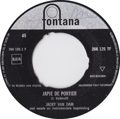 Jacky Van Dam - Japie De Portier 24457 Vinyl Singles Goede Staat