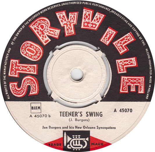 Jan Burgers And His New Orleans Syncopators - Hascha Vinyl Singles Vinyl Zeer Goed / Hoesje Generic "VINYLSINGLES.NL"