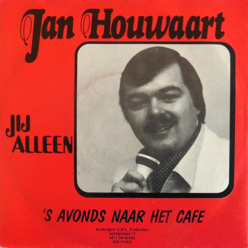 Jan Houwaart - Jij Alleen Vinyl Singles Vinyl Very Good (VG) <br> Hoes Good Plus (G+)