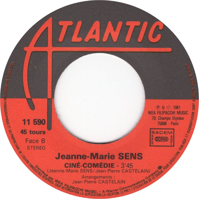 Jeanne Marie Sens - Je Donnerai Ma Voix Vinyl Singles Vinyl Very Good (VG) <br> Hoes Good Plus (G+)